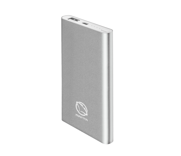 MANTA Premium MPB980S 8000 mAh Aluminium Srebrny - 1451072 - zdjęcie